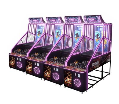 China Indoor Amusement Centers Video Coin Operated Arcade Game 55 Inch Digital Display Adult Basketball Skill Shooting Machine for sale