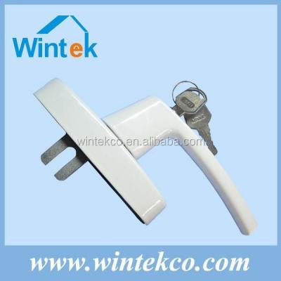 China Aluminum Inward Aluminum Window Opening Espagnolette Window Handle With Lock for sale