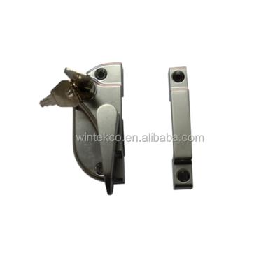 China Durable Lockable Crescent Sliding Window Lock with Key for Sliding Window for sale