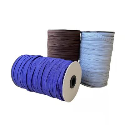 China Wholesale Cheap Soft Stretch Elastic Knit Elastic Band Braided Elastic Strap Rope Roll For Sewing for sale