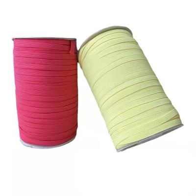 China Elastic Colorful Elastic Band Knitted Braid Elastic Rubber Band Braid Elastic Band For Garment Sewing for sale