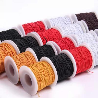 China Round 0.8mm 1mm 1.2mm Elastic Colorful 1.5mm Elastic Cord For Jewelry Making Diy Accessories for sale