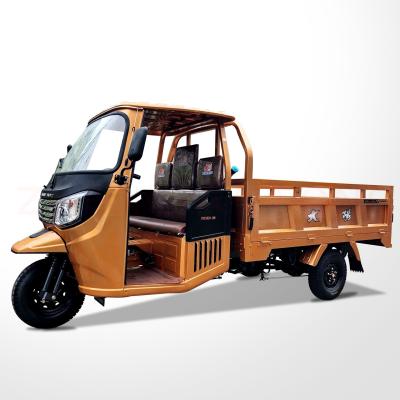 China 1200kg Loading Capacity Open Body Cargo Motor Tricycle with Light Cargo Box and Engine for sale