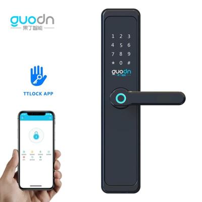 China Office RFID strong smart strong door strong lock strong keyless tuya wifi fingerprint push pull home strong lock strong with door Lock for sale