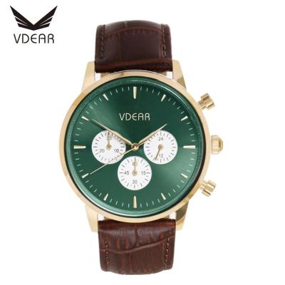 China Automatic Date Chronograph Watch 5atm Water Resistant Stainless Steel Wrist Sapphire Glass Men Watches for sale