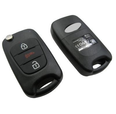 China Hot Selling ABS+Metal Car 3 Button Flip Car Remote Key Auto Key for sale