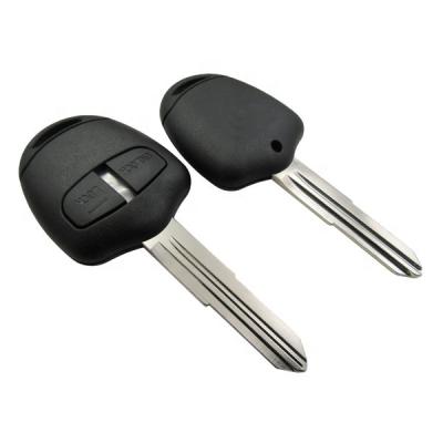 China Wholesale 2 Buttons Plastic Mitsubishi Remote Key Fob With Mit11R Blade Car Key No Logo for sale