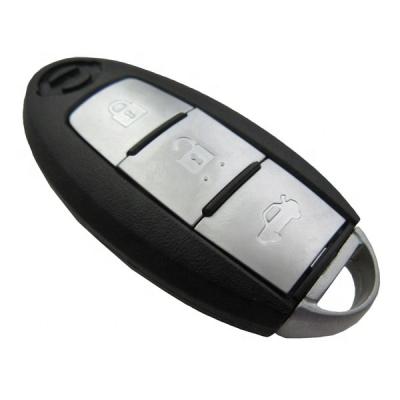 China ABS+Metal Nisan OEM 5WK49670 Versa Altima Maxima 3button Car Key Case Empty Remote Control FOB Shell With Smart Key Blade for sale