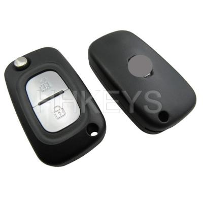 China Plastic+Metal 2 Button Flip Key Shell With NE72 Blade With Logo for sale