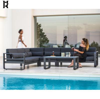 China New Modern Simple Design Piano Booth Sofa Leisure Aluminum Alloy Sofa Set Outdoor Furniture for sale