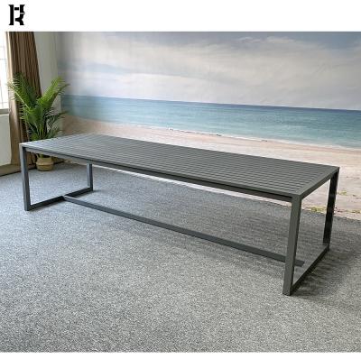 China Modern Home Garden Table Hotel Restaurant Aluminum Dining Furniture Table Dining Outdoor Sets for sale