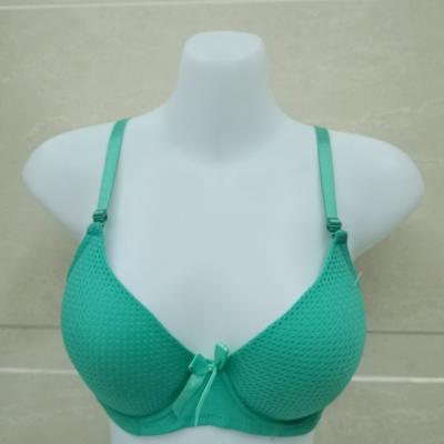 China QUICK DRY thick nylon fabric mesh padded bra ladies underwear elastic stocklot in china brasiers mujer for sale