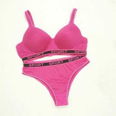 China Factory QUICK DRY Ladies Swimwear Design Three-Row Extreme Duokeli Bikini Set Big Cup Size Bra for sale