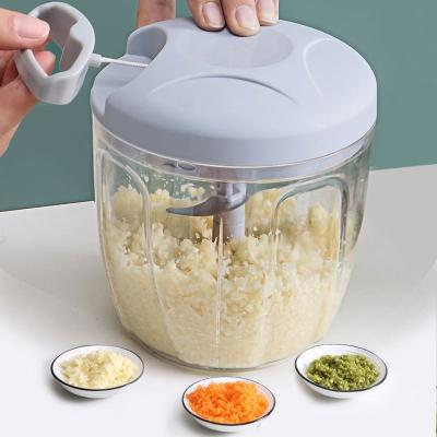 China Sustainable Factory Customized Kitchen speedy chopper Plastic Onion Vegetable Mincer Crusher And Garlic Pull Chopper for sale