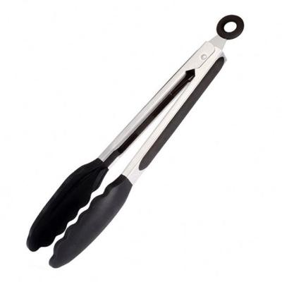 China Sustainable USSE Top quality fancy design food grade Silicone &Stainless Steel Kitchen silicone tongs for sale