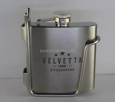 China Viable set of whiskey hip flask and hip flask holder for sale