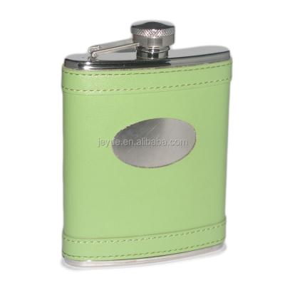 China Viable Leather Wine Goblet Stainless Steel Hip Flask Gifts Wedding for sale