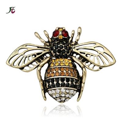 China Free Shipping Multicolor Rhinestone Clothing Insect Bumble Bee Brooches Pin For Women Jewelry Bee Brooch Accessories for sale