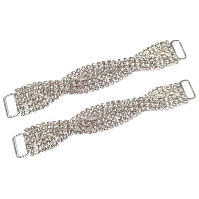 China Bags 12.5cm Rhinestone Swimwear Bikini Connector Sparkly Rhinestone Bikini Connector Cross Jewelry for sale