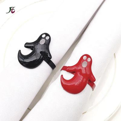 China Ghost Rings Viable Festival Towel Red And Black Halloween Ghost Towel Rings Home Party Decoration Christmas Office Gifts for sale