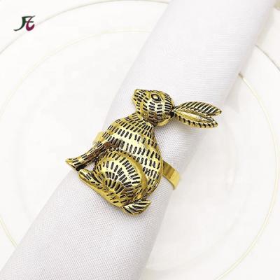 China Viable wholesale napkin ring with rhinestone for hotel wedding dinner table gold silver napkin holder cheap price (6pcs/set) for sale