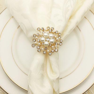 China High End Viable Rhinestone Napkin Ring Jewelry Ring Holder Napkin Rings for sale