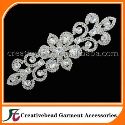 China Crystal Rhinestone Applique Viable - Wedding Bridal Applique - Wedding Sash - Bridal Accessories for sale