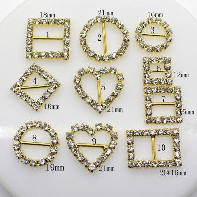 China Wholesale Nickel Free Rhinestone Sash Chair Buckles Decorative Diamond Buckles For Garment Accessory for sale