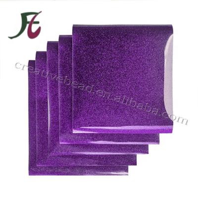 China Textiles Glitter Heat Transfer Vinyl (HTV) Sheets (10 Colors/Pack) for sale