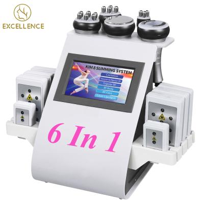 China Weight loss 6 in 1 olar slim ultrasonic vacuum rf cellulite cavitation machine for sale