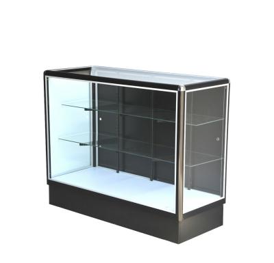 China Boats Fully Assembled Black Aluminum Showcase Full Vision Knock Down 48