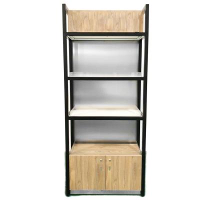 China Lockable glass cabinet with a lockable hinged door for sale