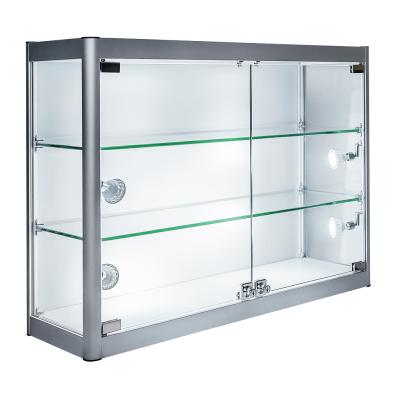 China Lockable wall mounted shelf with 2 adjustable shelives for sale