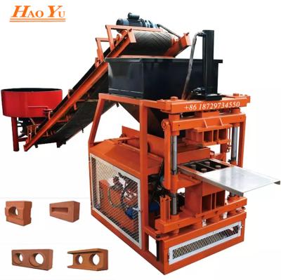 China Building Material Shops Semi Automatic Block Making Machine And Cavity Brick Making Machine Solid Interlocking Paving Plant for sale