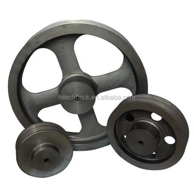 China Belt Pulley Wheels Light Duty Cast Iron Solid And Ignition Hole Bushing Sheaves With 1 Spline And 2 Spline for sale