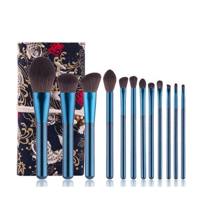 China Factory direct sale durable cosmetic brush 12 pieces luxury make up brush for facial beauty for sale