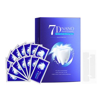 China Fast Result Whitening High Quality 28 Pockets 14 Strips 3D Bleaching Gel Night Pro Teeth Whitening Strips For Home Use for sale