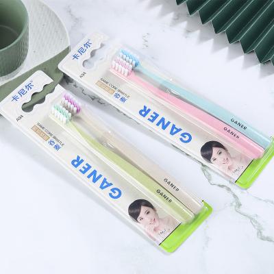 China New Arrival Factory Price Wholesale 4 Colors High Quality Wheat Straw Material Adult Toothbrush Set for sale