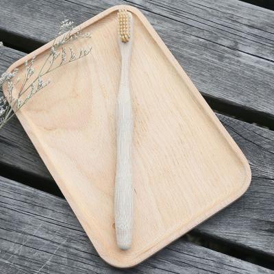 China 2022 Handle Custom Logo Nano Toothbrush Bamboo Wooden Light And Comfortable Toothbrush for sale