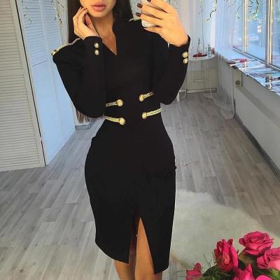 China 2021 New Arrival Elegant Anti-Static Women Dress Wholesale Luxury Bodycon Dress for sale