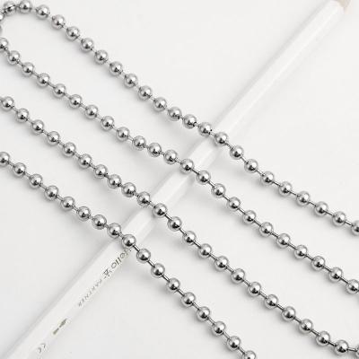 China Necklace Dongguan Direct Selling Stainless Steel Ball Chain 6mm In Stock for sale