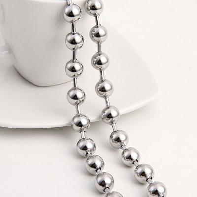 China Wholesale Necklace Factory 10mm Stainless Steel Ball 304 Chain for sale