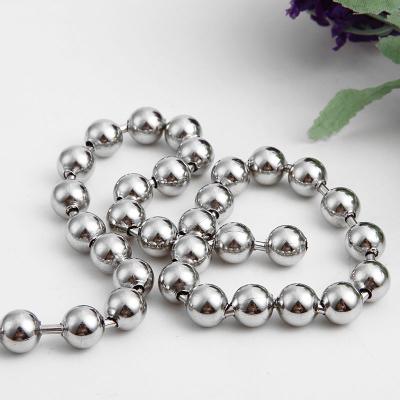 China Necklace 10mm Pearl Chain Nickel Plated Steel for sale