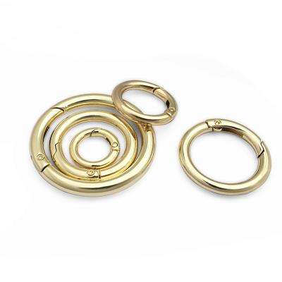 China 1000pcs 33mm Metal Spring Zinc Alloy O Ring For Handbag DIY Key Chain Accessories for sale