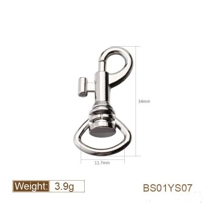 China Bag Metal Swivel Hook Metal Snap Hook With Hole for sale