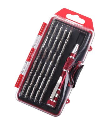 China Professional 31pcs Household Tool Kit Tool Kit Box Precision Bit Set With Aluminum Alloy Screwdriver Pen Handle Type for sale