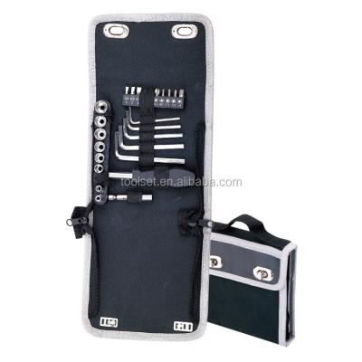 China Portable Type Tool Kit , Promotion Tool Bag Folding 27Pcs Briefcase Set for sale