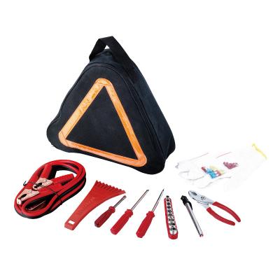 China Auto Repair Tool Kit 31pcs Emergency Car Repairing Triangular Tool Bag Set for sale