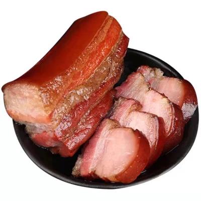 China Sichuan nutritious authentic peasant crafted bai ya, smoked bacon specialty bacon old farm soil striped pork bacon 1000 g for sale