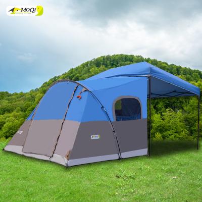 China Large Space Anti-tear Shelter Gazebo Camping Gazebo Rainproof Tents 8-10 People Straight Bracing Type Outdoor Camping Tent for sale